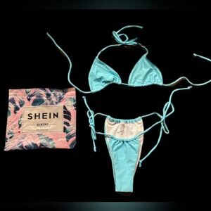 Shein Light Blue‎ Bikini Set
